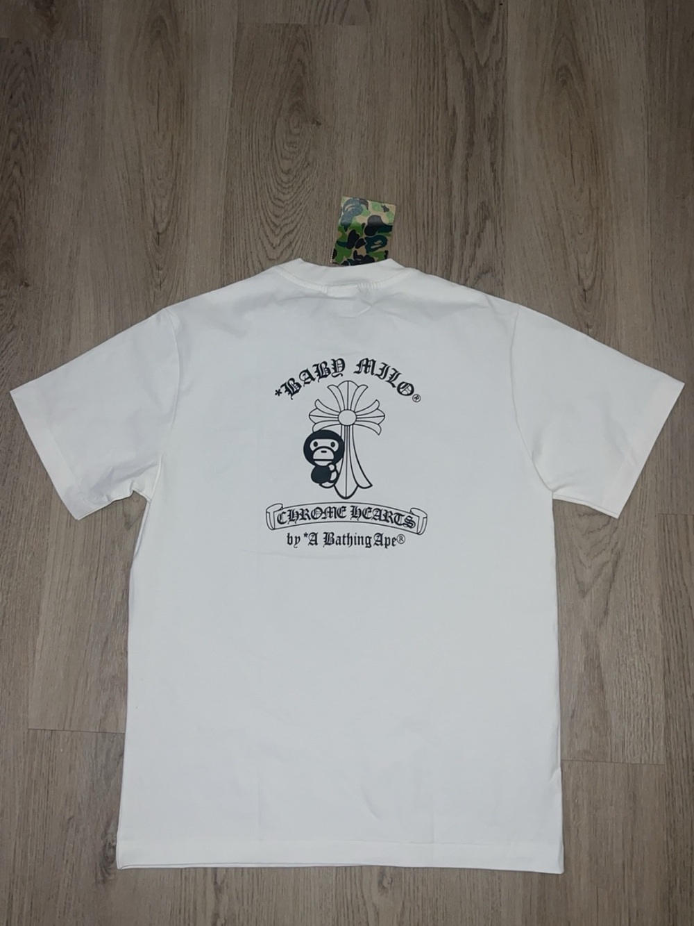 Chrome Hearts White T-Shirt with Black Graphic Logo - Picture 5 of 7